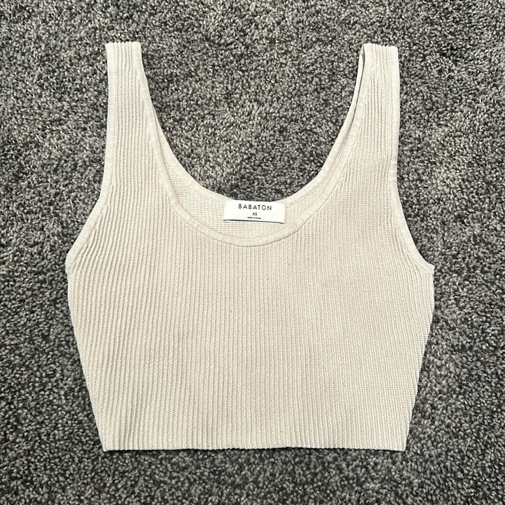 Babaton ribbed cropped camisole